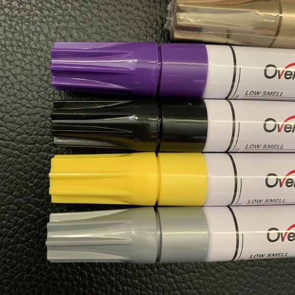 Oil Based Paint Marker Pen 12 CT Multi Color Permanent Overseas PMA-520 (4 Used) - Picture 3 of 5